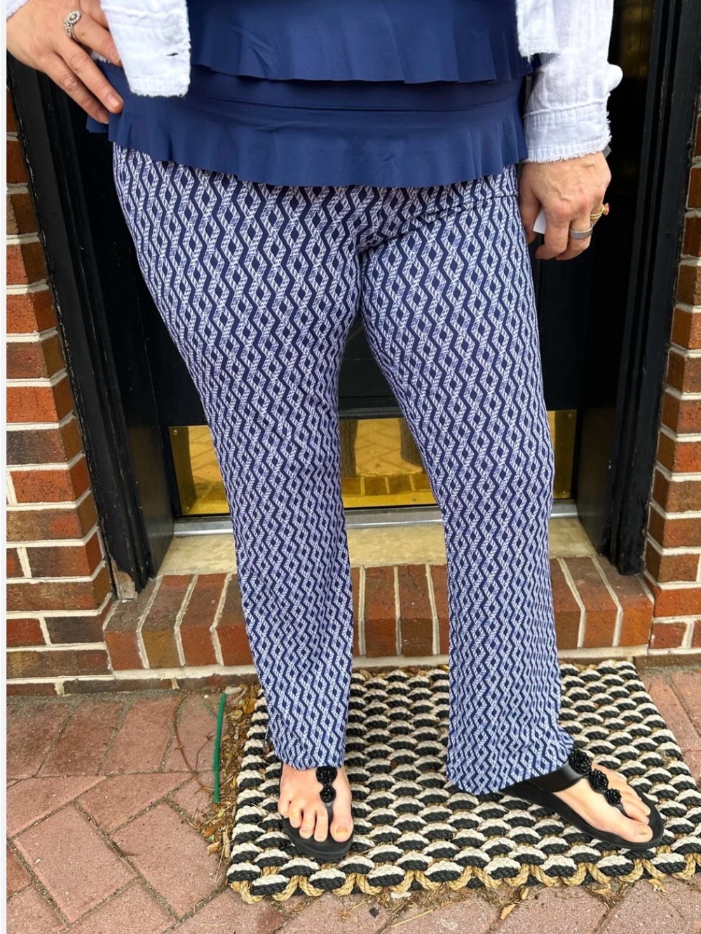 Lulu B Navy Harbor Rope Pant